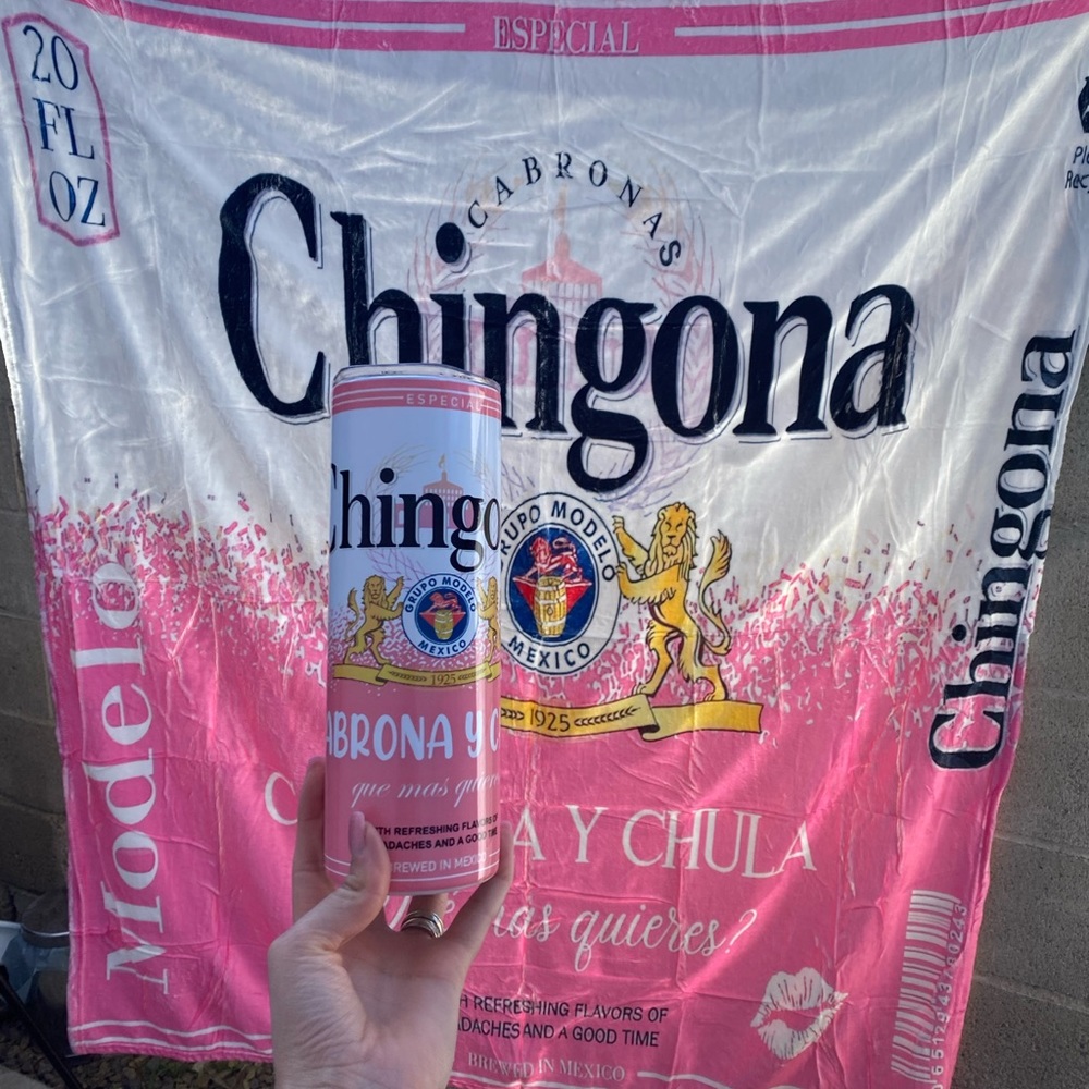 Chingona Pink Blanket Tumbler